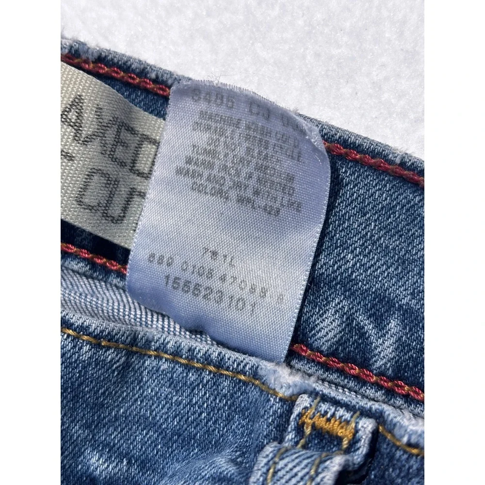 Levis VINTAGE 550 Classic‎ Relaxed Boot Cut Jeans Med Wash Blue Denim Womens 10M